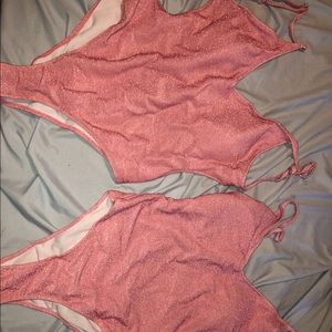 Set of 4 one piece low back swim suits